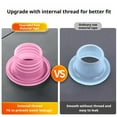 thumbnail image 3 of Foqnuq Faucet Leak Proof Sealing Gasket, Waterproof Silicone Washer, Durable Plumbing Seal Ring, Universal for Hot & Cold Water - 20 Pack Leak-Proof Solution, 3 of 8