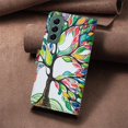 thumbnail image 5 of Leather For Samsung Galaxy S25 5G 6.2-inch Wallet Case Butterflys&Flowers, With Card Holder,Wristband,Magnetic Clasp Kickstand Folio Cover,Color-7,For Galaxy S25 5G, 5 of 9