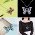 thumbnail image 3 of QQTDFG Fashion Butterfly 18k Yellow Gold Plated Necklace Women Cubic Zirconia Jewelry-#2, 3 of 9