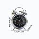 thumbnail image 3 of Reloj clásico MetalClock Baja Luminosidad Silencioso y sin tic-tac Twin Bell LoudTone Escritorio estilo vintage a pilas Dormitorio Oficina Decoración del hogar, 3 of 7