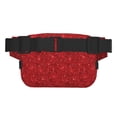 thumbnail image 5 of Japuie Red Glitter Print Layer Fanny Pack with Adjustable Shoulder Strap,Double-Layer Waist Bag,Travelling Fanny Pack,Square Double Layer Waist Bag,for Exercise Running Travel Hiking, 5 of 7