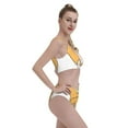 thumbnail image 4 of Daiia Prince Corgi Dog printed 2 piece Swimsuit Bikinis for Women High Waisted Racerback Bathing Suits Summer Tummy Control Scoop Neck Swimwear-Small, 4 of 8