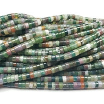 2x4mm Indian Agate Smooth Heishi Beads ForJewelry Making