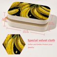 thumbnail image 5 of Banana Velvet Portable Earring Holder with Removable Compartment - Gift-Worthy Jewelry Stand and Travel Organizer with Necklace Holder, 5 of 7