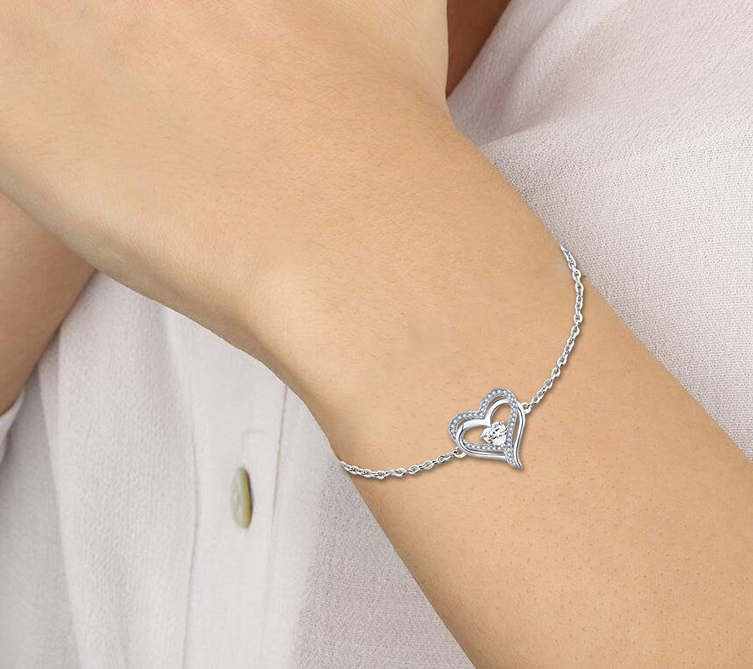 Heart Bracelet Gemstone Jewelry Gifts 