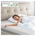 thumbnail image 3 of 3 Inch Memory Foam Mattress Topper, Twin Mattress Topper for Back Pain and Washable Tencel Cover for Master Bedroom, Guest Room, Soft & Pressure Relief & Breathable, Certified, 3 of 7