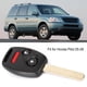 thumbnail image 2 of Tbest Llave remota, Llavero Remoto de 3 Botones para automóvil 433MHz con Chip CWTWBIU545 Apto para Honda Pilot 2005-2008 Llave Remota Llave Spptty electrónica del vehículo, 2 of 7