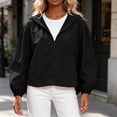 thumbnail image 2 of KyCheLot Women's Plus Size Coats Long Sleeve Zip up Solid Color Hoodie Jackets Loose Breathable Workout Clothes, 2 of 6