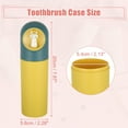 thumbnail image 4 of Unique Bargains Toothbrush Travel Case Plastic Lightweight Toothbrush Travel Case for Travel 7.87"x2.28" Yellow Blue, 4 of 6