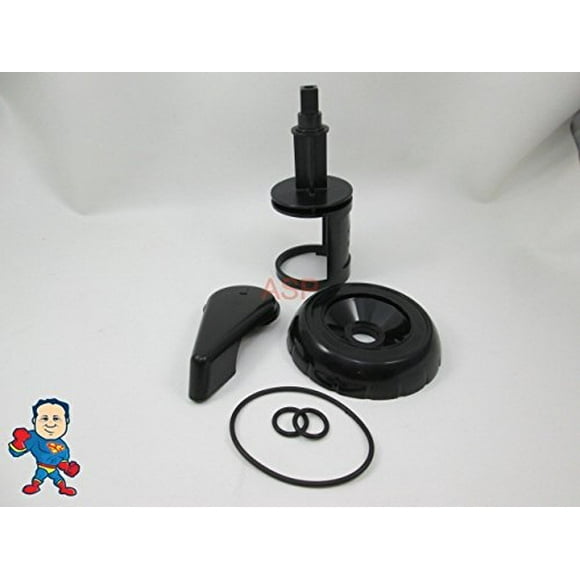 Diverter Valve Spa Wide Black Hot Tub Stem O-Rings Cap Handle KIT