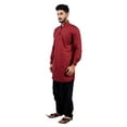 thumbnail image 2 of Saris and Things Maroon Pathani Suit for Men, 2 of 6