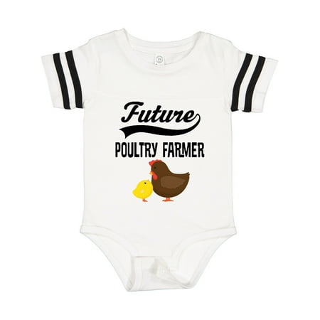

Inktastic Future Poultry Farmer Chicken Raising Gift Baby Boy or Baby Girl Bodysuit