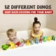 thumbnail image 4 of Bath Toys Hely Cancy No Hole Baby Dinosaur 12 unidades para niños pequeños, 4 of 8