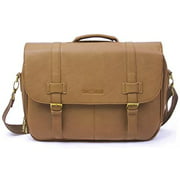 Sweetbriar Classic Laptop Messenger Bag, Tan - Briefcase Designed to Protect Laptops up to 15.6 Inches