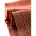 thumbnail image 5 of INSPIRE CHIC Women's' V Neck Wrap Waist Belted Crop Sweater Tops L Wine, 5 of 6
