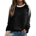 thumbnail image 6 of Tthxqing Women Gradient Printed Sweatshirts Trendy Graphic Crew Neck Pullovers Causal Fall Drop Shoulder Long Sleeve Tops Tshirts X_Grey XL, 6 of 6