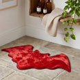 thumbnail image 5 of LEFXSMR Halloween Bathroom Rugs, Non Slip Bats Shaped Bath Mat, Soft Absorbent Toilet Rug for Holiday Halloween Decorations, Red, 5 of 6