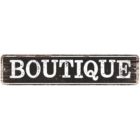 BOUTIQUE Gift Chic Metal Sign Home Decor Cities 4x18 204180007145