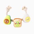 thumbnail image 1 of Hugsmart Toast and Egg Dog Rope and Tug Toy, 1 of 7
