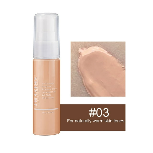 Holiday Deals Naittoop Liquid Brightening Highlight Matte Oil Control Concealer Facial Concealer Color Changing for Women Girls