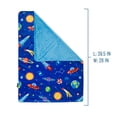 thumbnail image 2 of Wildkin Baby Plush Velour Blanket for Girls and Boys (Out of this World Blue), 2 of 6