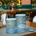 thumbnail image 3 of Yayeee Flameless Candles with Remote Flickering Battery Operated Multi Color Changing, Blue Tree, 3 of 7