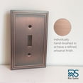 thumbnail image 2 of Rio Salto Imperial Collection Vintage Copper Metal Light Switch Cover  Single 1 Gang Toggle Flip Switch Wall Plate Oversized Decorative Home Dcor Accent Premium Heavy-Gauge Artisanal Design, 2 of 8