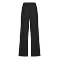 thumbnail image 5 of Bogo Cotton Linen Pants Women Summer Plus Size Women Petite Pantsuits Dressy Casual Capri Pants For Women Plus Size Stretch Jeans Wide Leg Sweatpants Women Tall Womens Trousers Straight Leg, 5 of 5