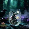thumbnail image 6 of Witch Stemless Wine Glass Set, 6 Piece Gothic Crystal Ball Glass Cups for Halloween, Witch Themed Stemless Tumbler for Witchy Decor and Party Drinking, Vintage Style, 6 of 7