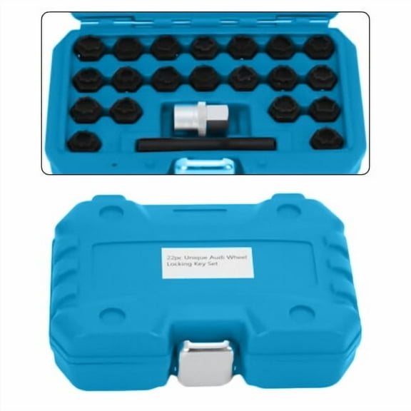 Anti-theft Lock Lug Nut Key for Audi Master Removal Tool Kit Steel Wheel Bolt US Advanced Technology, Durable.
