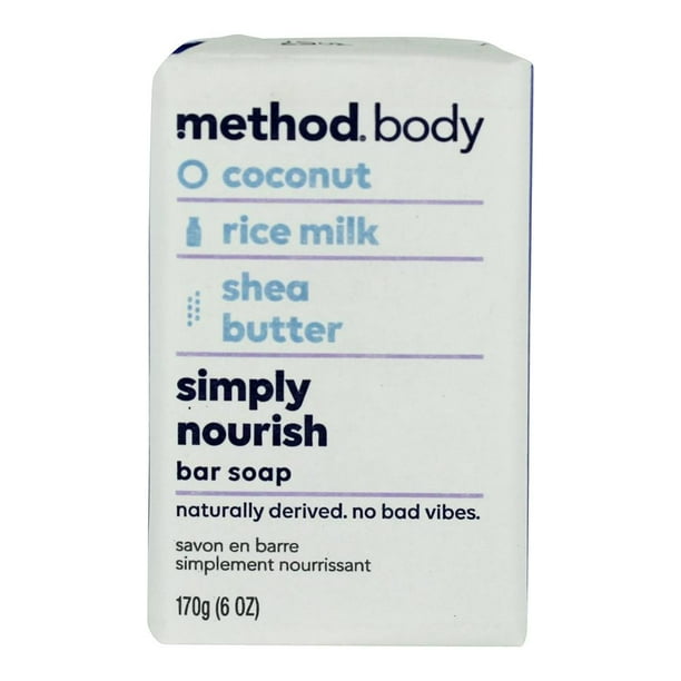 (Pack of 4) Method Bar Soap, Simply Nourish, 6oz