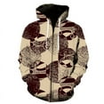 thumbnail image 1 of Sudadera con capucha y cremallera con estampado 3D de grafiti geométrico para hombres, mujeres y niños, sudaderas de moda, jersey de manga larga, ropa de calle, abrigo informal, 1 of 6