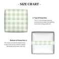 thumbnail image 5 of Kdxio Pistachio Green Checkboard Print Tissue Box Cover,Square Decorative PU Leather Facial Paper Case Organizer Holder Dispenser for Bathroom,Night Stands,Desk,Car 5.2''X5.2''X5.2'', 5 of 7
