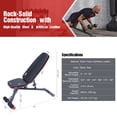 thumbnail image 2 of Adjustable Exercise Weight Bench for Home Gym Equipment
Workout Strength Training More, 2 of 12