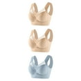 thumbnail image 1 of Timegard Womens Plus Size Bras No Underwire Full Coverage Mesh Breathable Comfort Everyday Bralette, 1 of 2