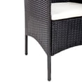 thumbnail image 5 of vidaXL Patio Furniture Set 4 Piece Patio Sectional Sofa with Table Poly Rattan, 5 of 9