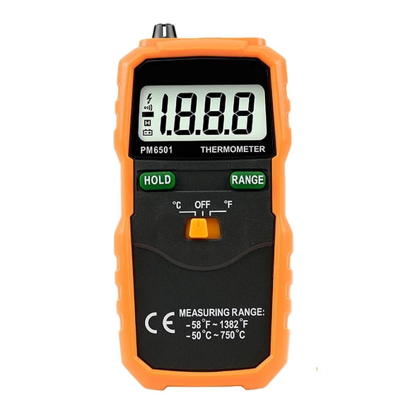 Termómetro Digital Tipo K Pm6501 Con Pantalla Lcd Medidor De Temperatura Portátil Con Retroiluminación Termómetro De Termopar De Mano seitruly TO002787-00