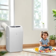 LG New 10,200 BTU 450 Sq Ft Smart Wi-Fi Enabled Portable Air Conditioner with Dehumidifier Function and 12,000 BTU Supplemental Heat, White