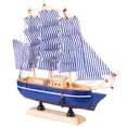 thumbnail image 2 of 1Pc Wooden Sailboat Model Sailing Ship Boat Home Decor Sailboat Vessel Model, 2 of 5