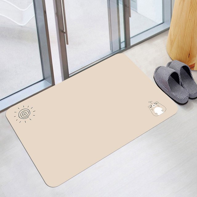 Xihbxyly Ofertas del día Ofertas relámpago Hoy Prime Alfombrilla absorbente para baño con barro de diatomeas, para entrada de baño, inodoro, lavabo, antideslizante, de secado rápido