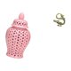 thumbnail image 5 of Jarrón de jengibre de con tapa para arreglos florales y decoración de fiestas. Mini estatua china de latón, adorno para mascota de té para e, 5 of 8