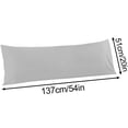 thumbnail image 2 of Mashaouyo Clearance Brushed Microfiber Body Pillow Cover Soft and Cozy Full Body Pillowcase for Adults 20 X 54 (Not Include Body Pillow), 2 of 3