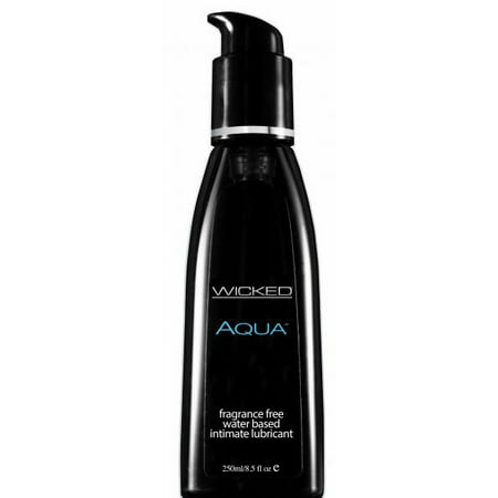 Wicked Aqua Free H2O-Based Lube - 8.5 Fl. Oz. / 250 (Best Lube For Male Masturbation)