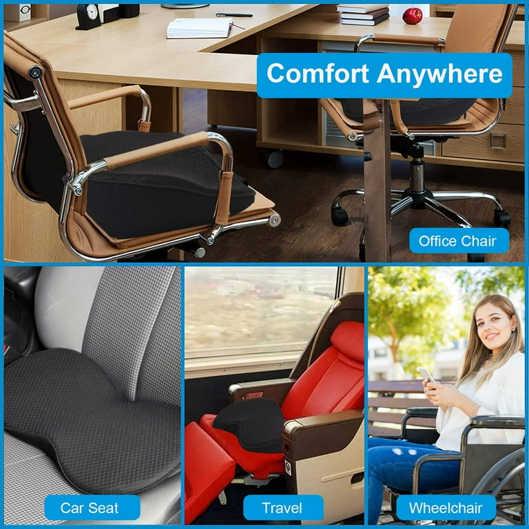 Relax in Comfort: ComfiLife Gel & Memory Foam Seat Cushion for Tailbone  Pain Relief