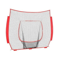 Rebounds Training Baffle Net 7ftx7ft Heavy Duty Practice Netting Baseball Replacement Net for Throwing Hitting Fielding