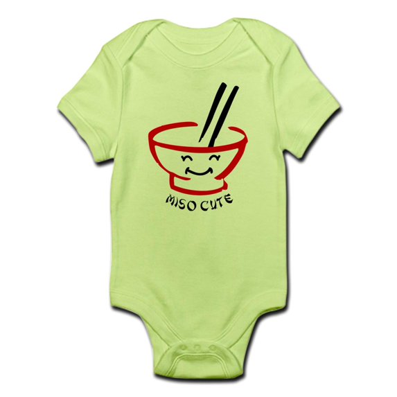 CafePress - Miso Cute - Baby Light Bodysuit