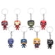 thumbnail image 1 of LLavero de Los Vengadores de Marvel, edición Q, personaje de Anime, Iron Man, Spider Man, Capitán América, Thor, Metal, colgante, regalo, 6 piezas por juego Fivean unisex, 1 of 2
