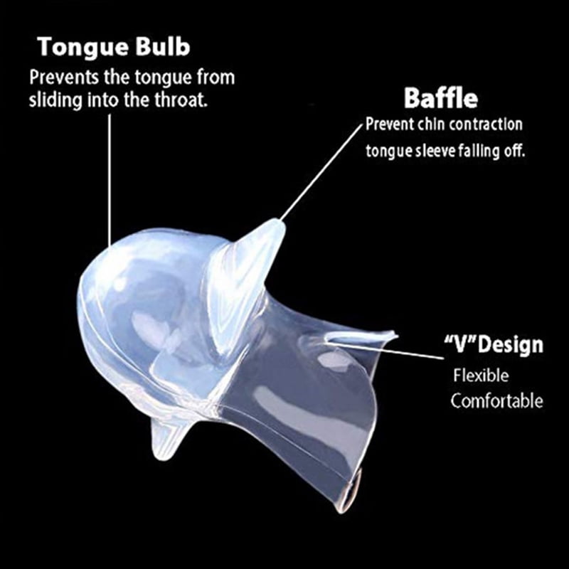 Silicone Anti Snoring Tongue Device Sleep Apnea Aid Stop Snore Stopper Sleeve