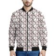 thumbnail image 3 of Chaqueta de béisbol con estampado 3D de moda para hombre, sudadera deportiva de gran tamaño, camisetas de manga larga, chaquetas de bombardero de calle con cremallera, abrigo, 3 of 5