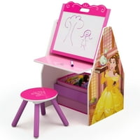 Disney Children Activity Easel Desk with Stool & Toy Organizer